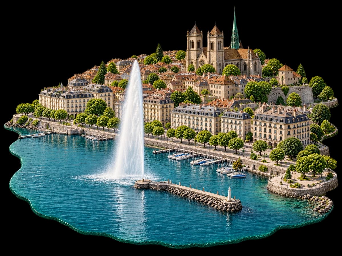 Illustration de Genève en miniature